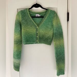 Princess Polly Cropped Green Sweater